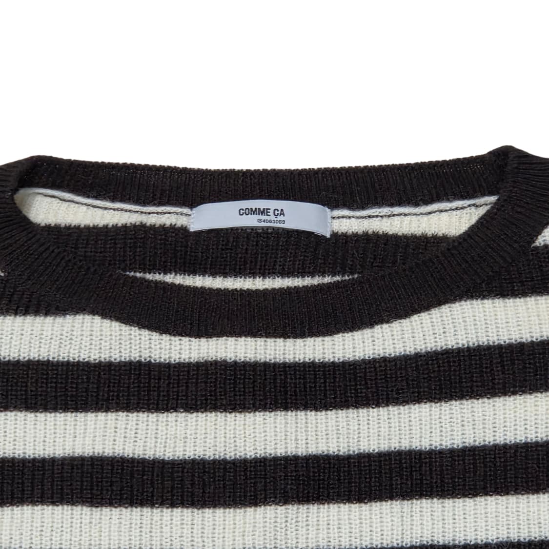 Comme Ca 꼼 카 양 모 일본 빈티지 스트라이프 니트 상품이미지4