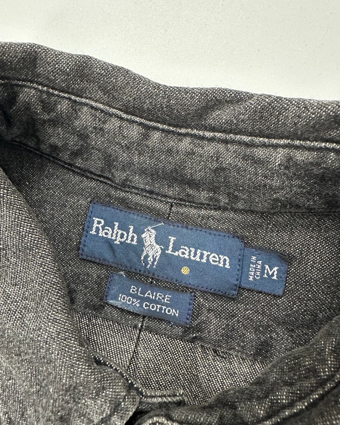 (XL)90'S 리바이스 포켓 흑청셔츠-M1655 상품이미지4