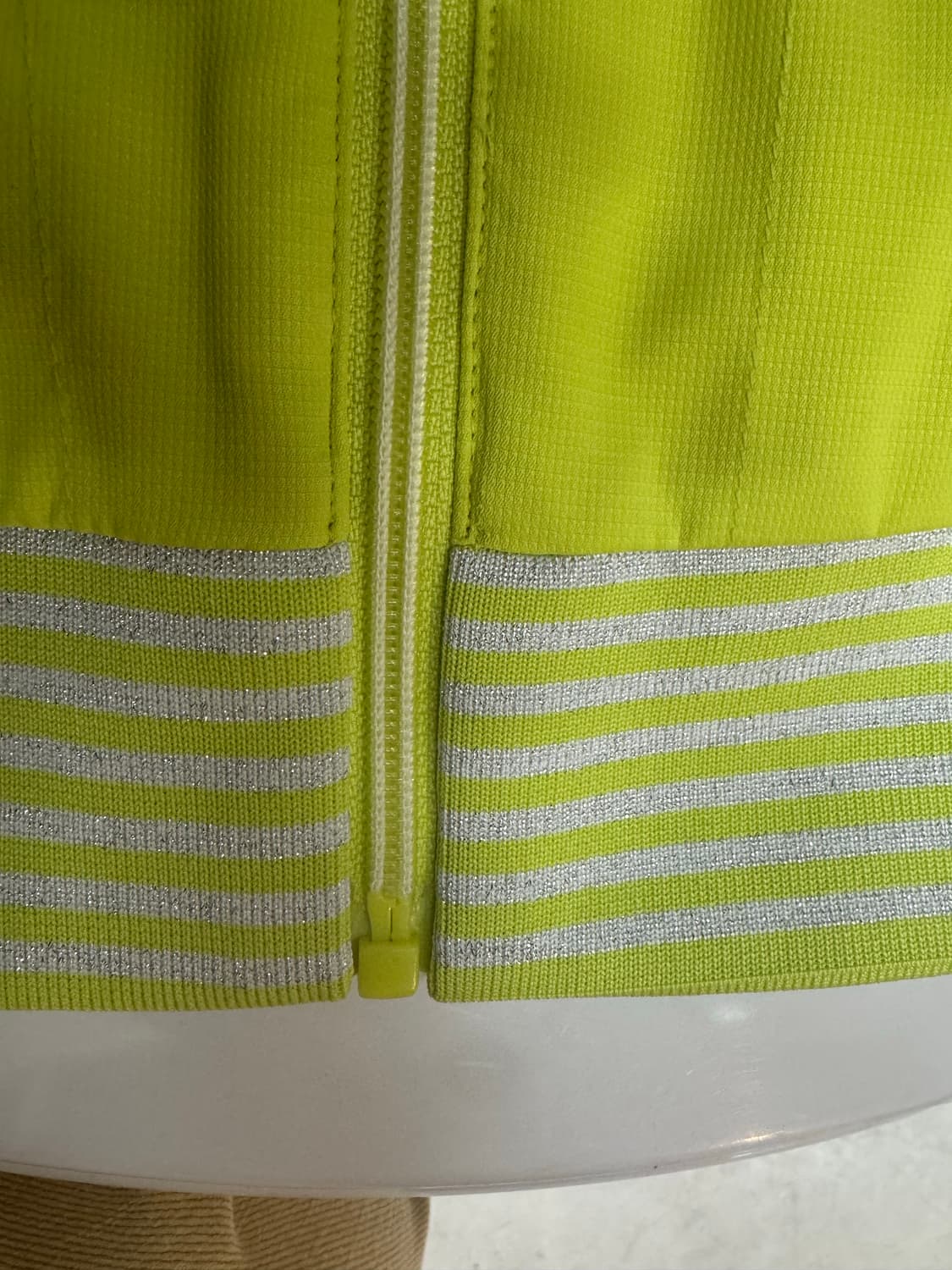 FILA 휠라 네온 라임 후드 집업 반팔 자켓 (라임 옐로우) 상품이미지8