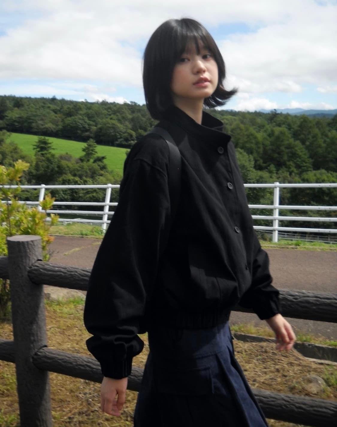 페스토 코튼 봄버 점퍼 블랙 상품이미지3