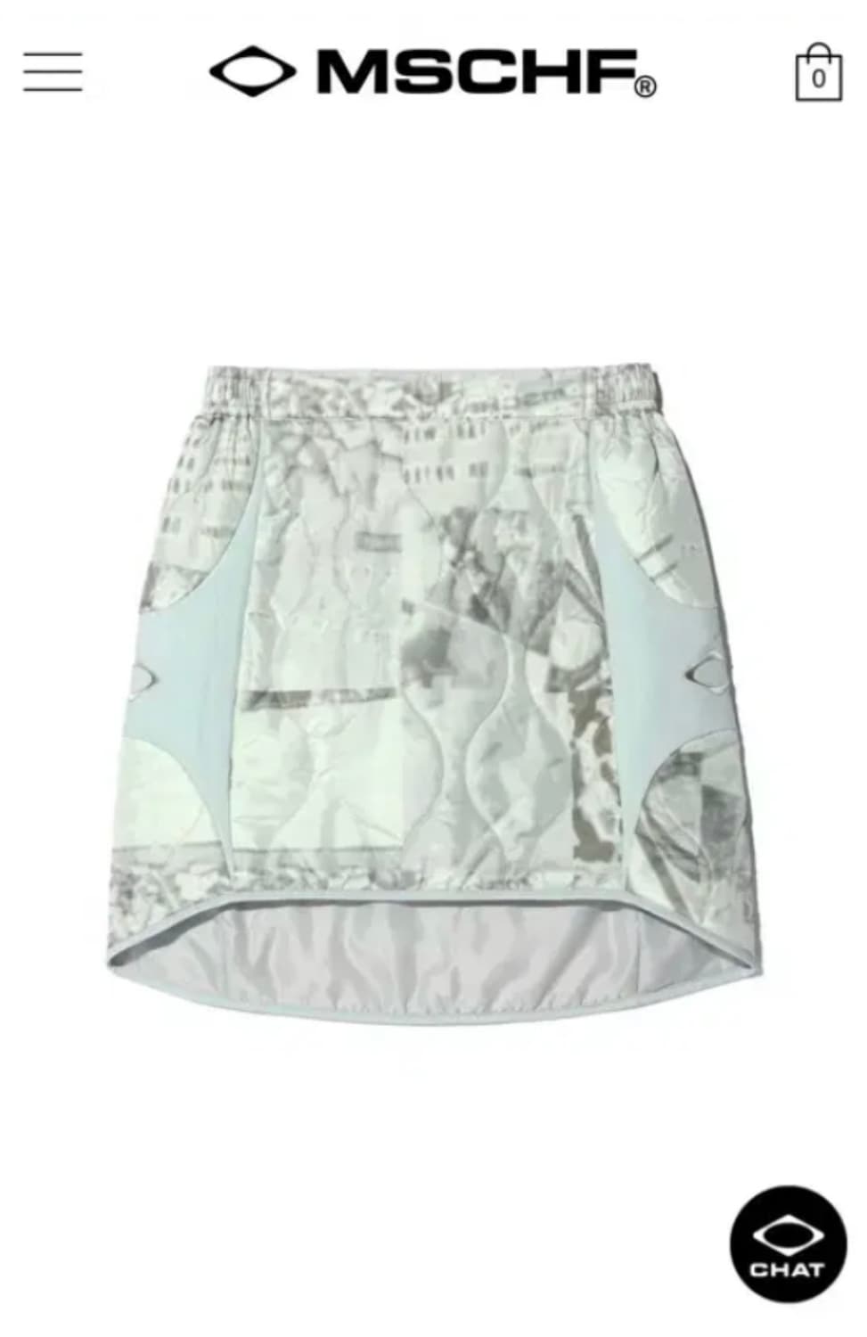 미스치프 퀼티드 라이너 미니 스커트 상품이미지1