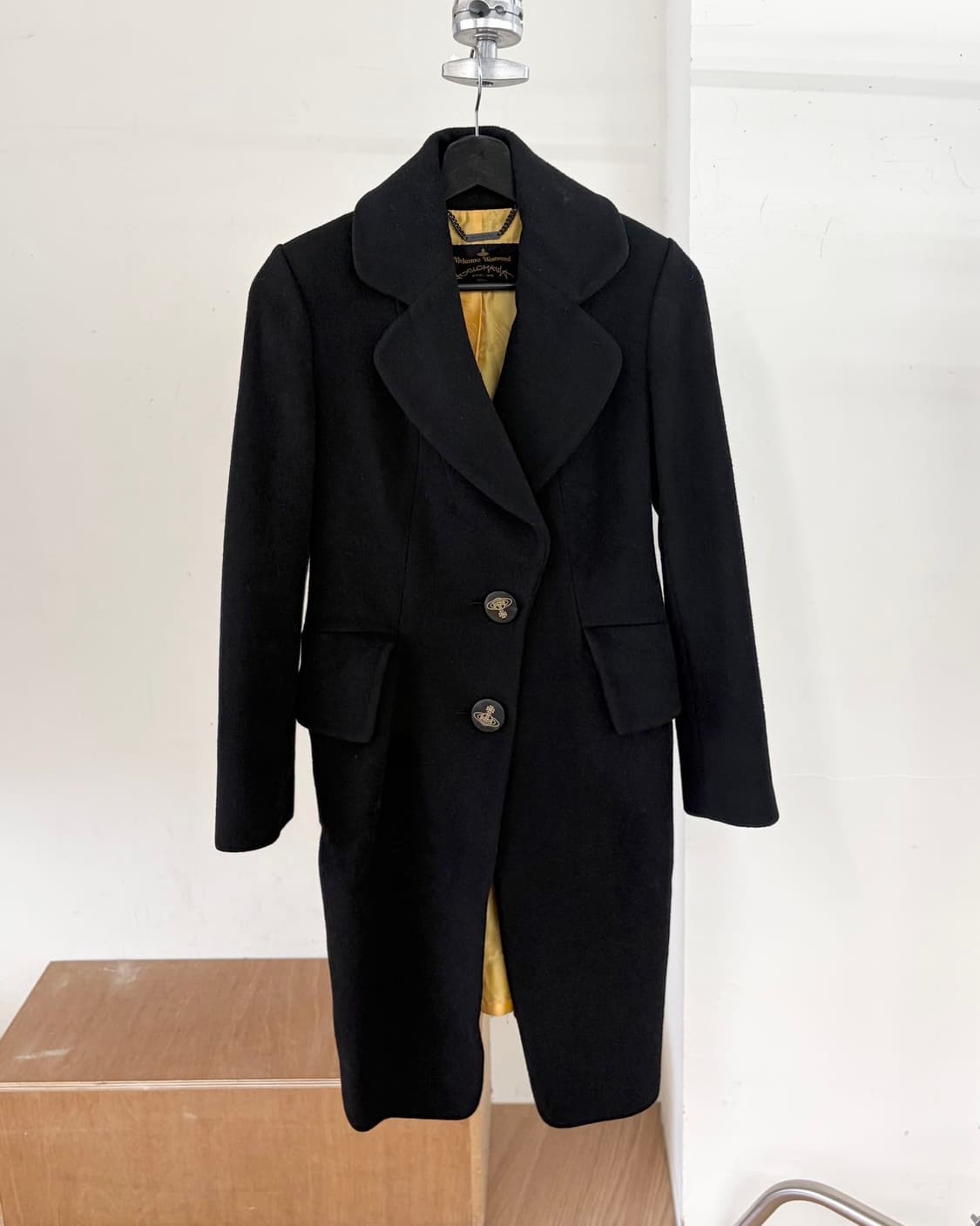 비비안 웨스트우드 앵글로매니아 블랙 2b 울 코트  상품이미지1