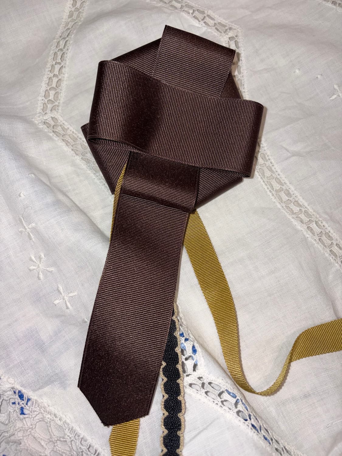 핸드메이드 로제트 리본 브로치 상품이미지5