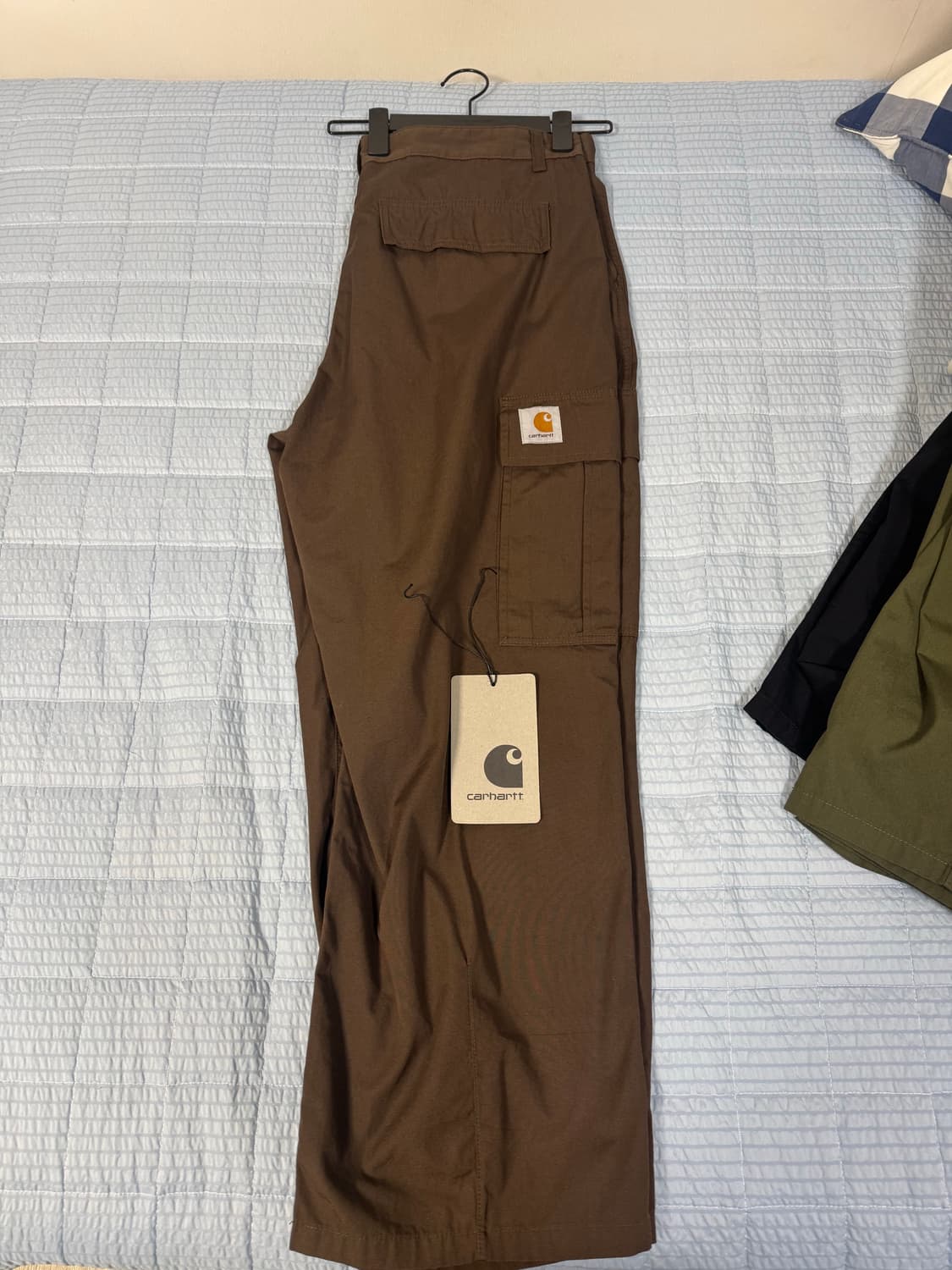 새상품 칼하트 WIP 콜 카고 팬츠 레인 36 리베리카 린스드 상품이미지1