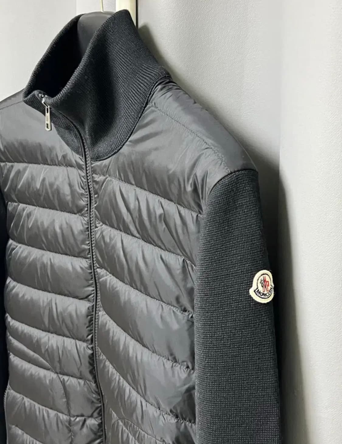 몽클레어 니트 패딩 블랙 L 상품이미지2