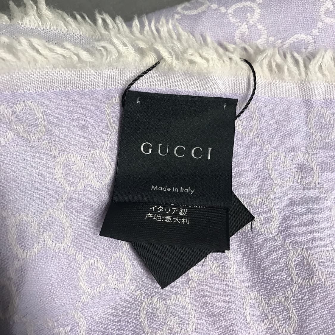 구찌 실크 혼방 스카프 퍼플 상품이미지5