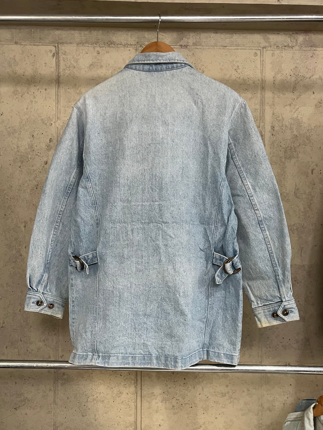 90s USA LANDS' END DENIM CHORE JACKET 상품이미지7