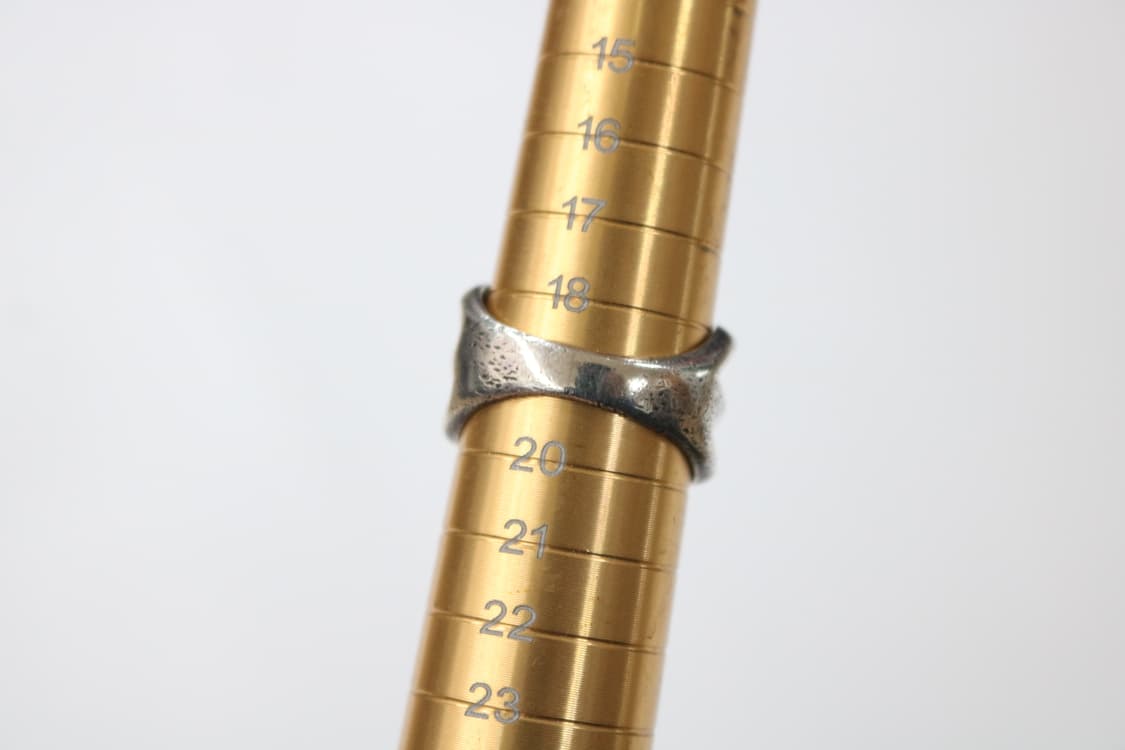 빈티지 실버 925 고딕 크로스 플로랄 오픈 워크 링 상품이미지6