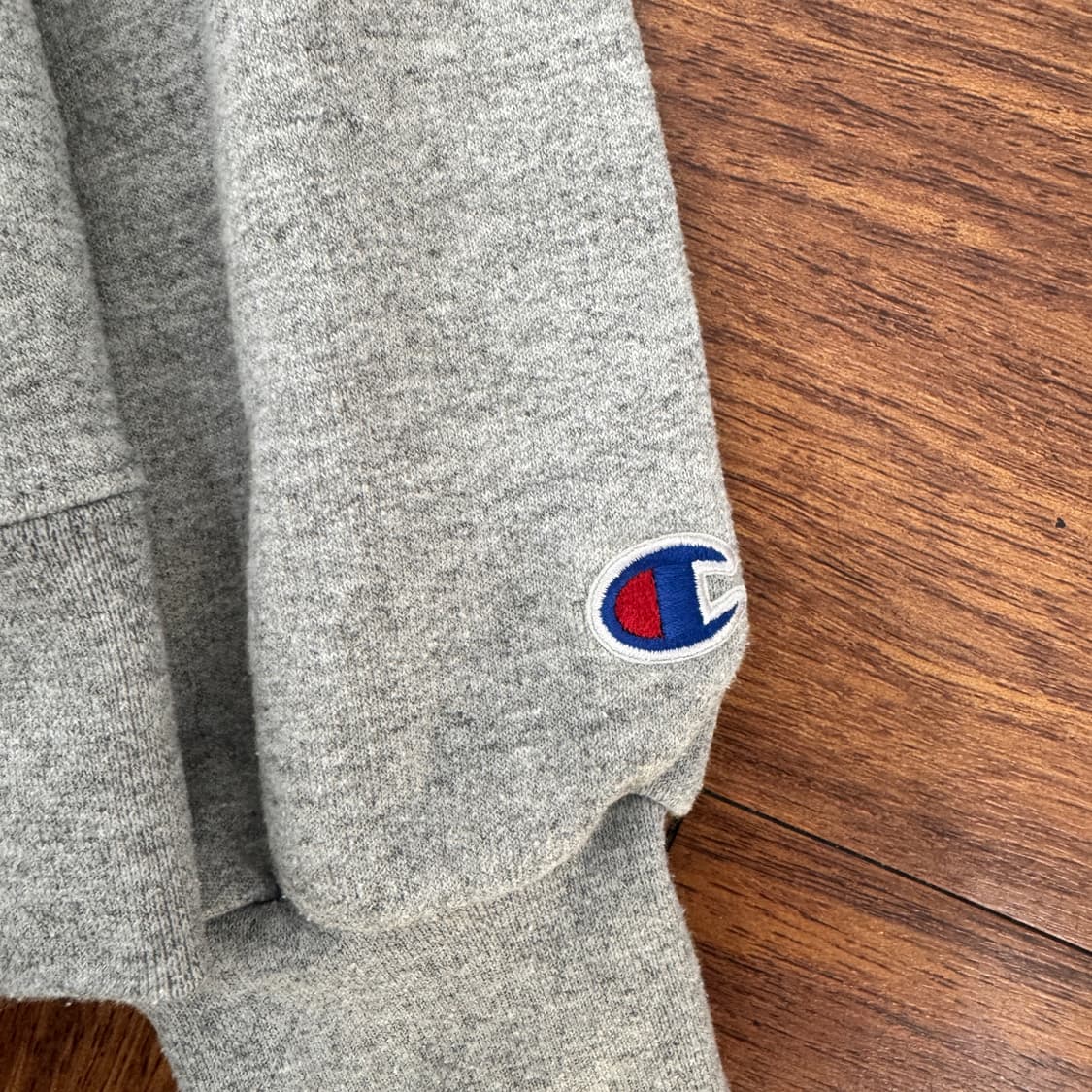 L 챔피온 프린스턴 UNIV 빅로고 그레이 후드 티셔츠  상품이미지4