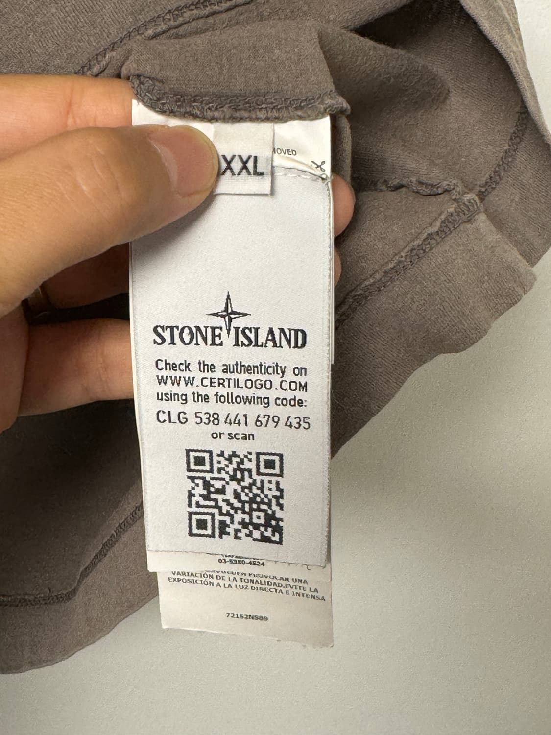 스톤아일랜드 빅로고 반팔 카키브라운 XL 상품이미지8