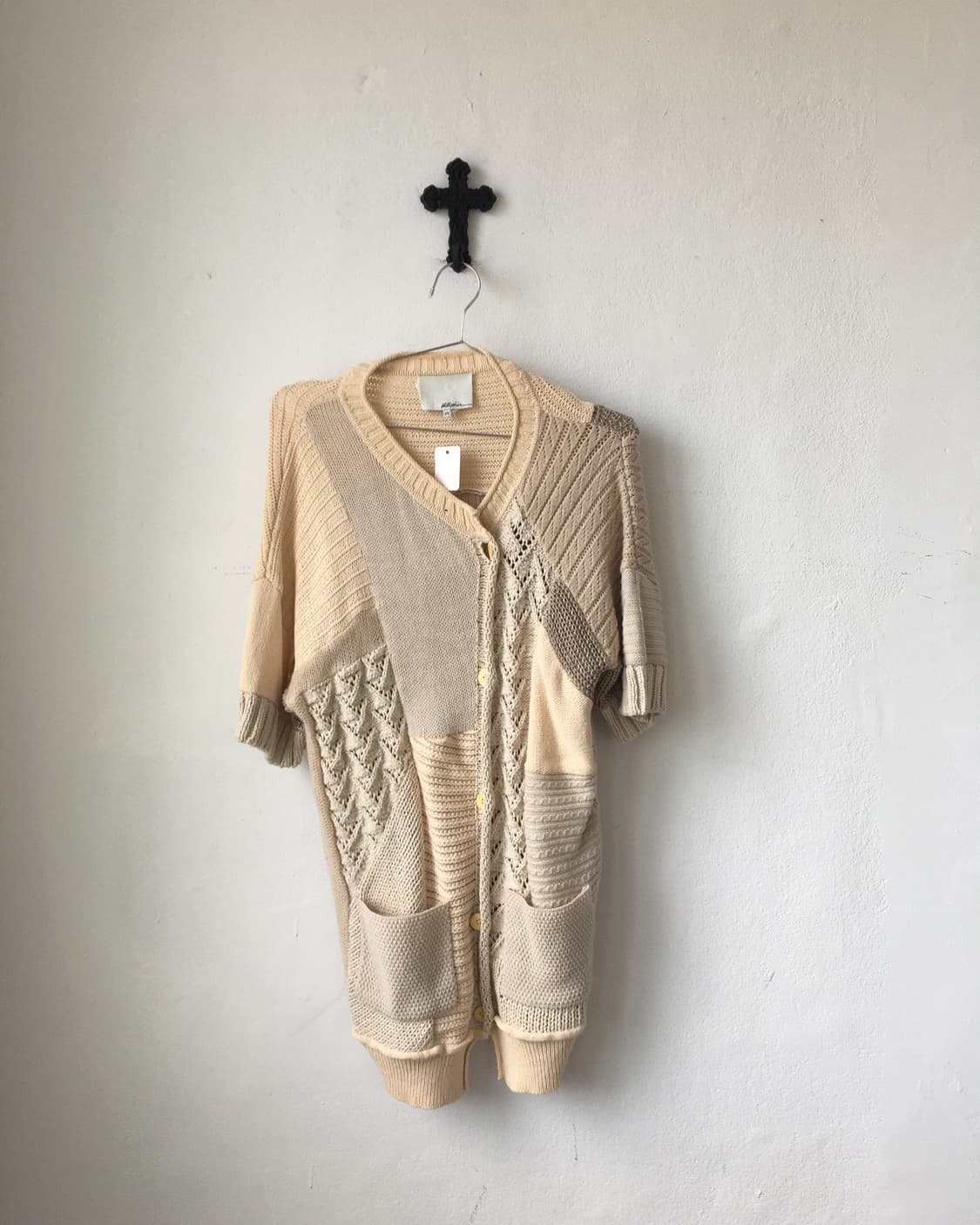 Patch work knitted cardigan 상품이미지2