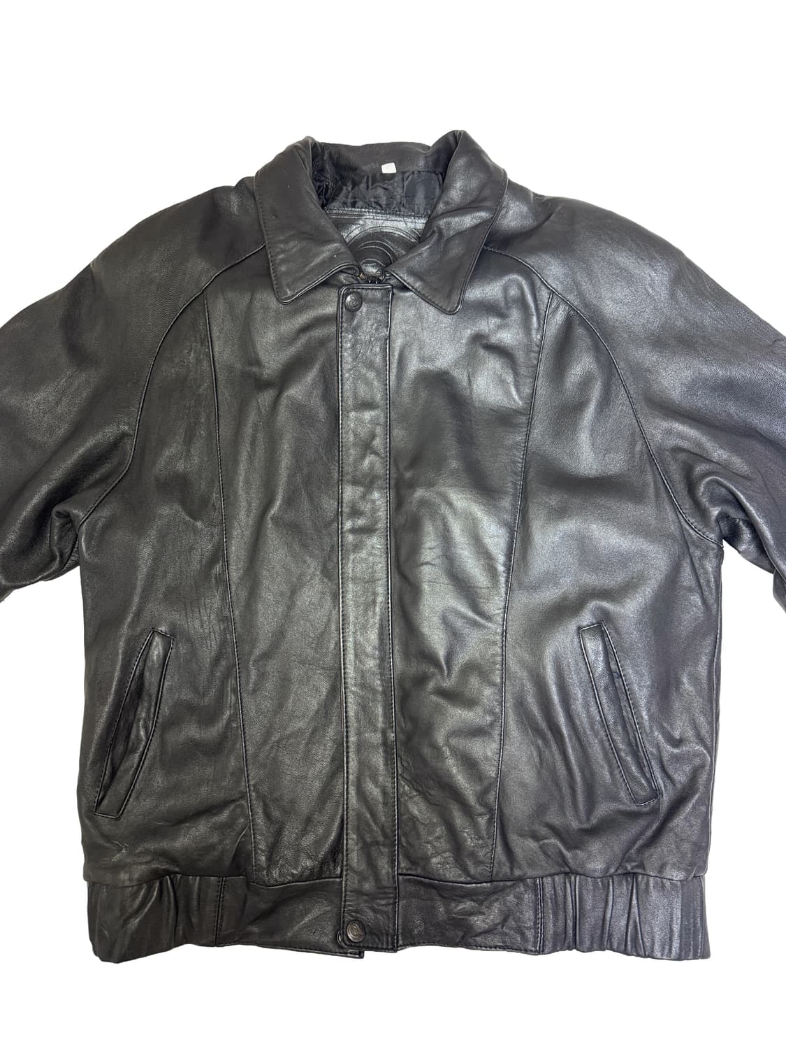 빈티지 00s 원웨이 집업 레더 자켓 L 상품이미지2