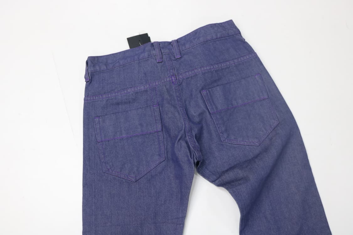 MofM man of moods) 빈티지 퍼플 스티치 인디고 데님 팬츠 상품이미지6