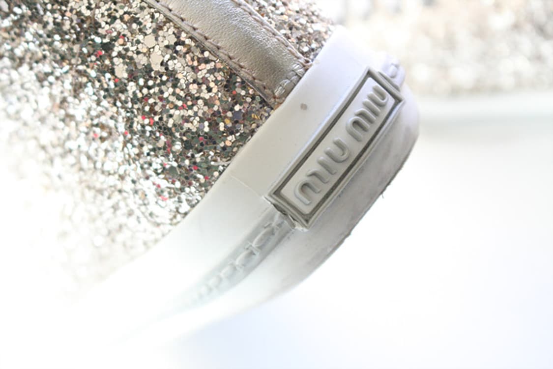 miu miu 미우미우 골드 글리터 하이탑 여성 스니커즈 상품이미지5