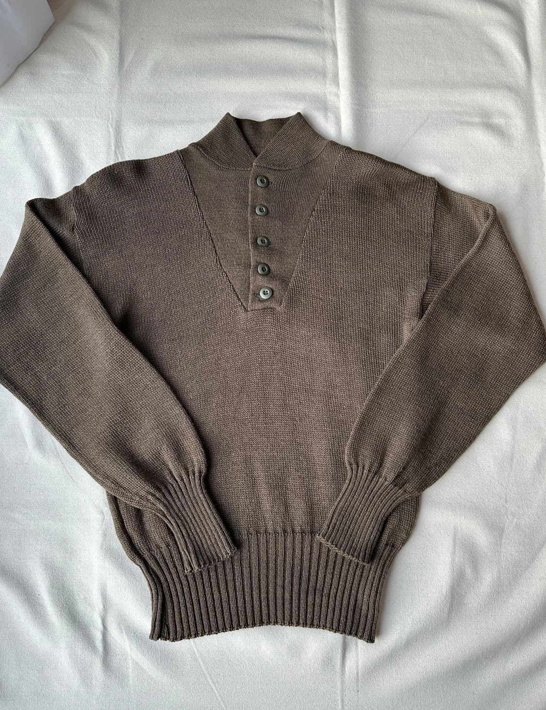 미군 5버튼 오리지널 울 니트 L 상품이미지1