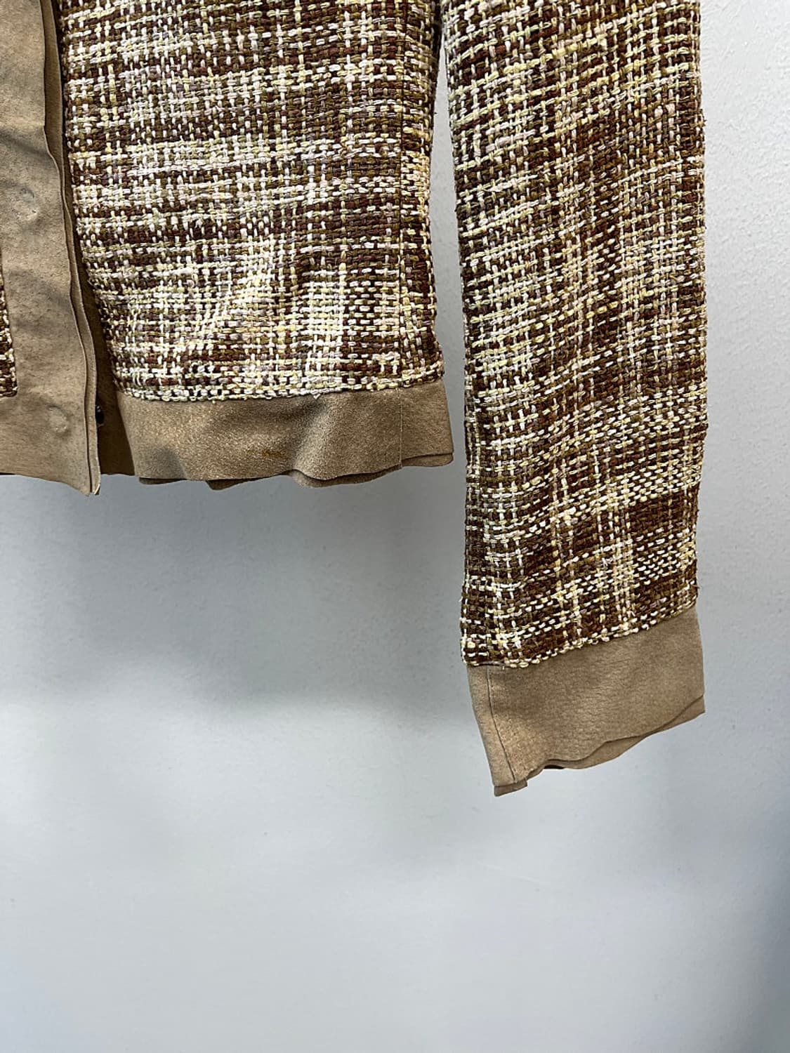 여) 돌체앤가바나 레더콤비 트위드자켓  상품이미지6