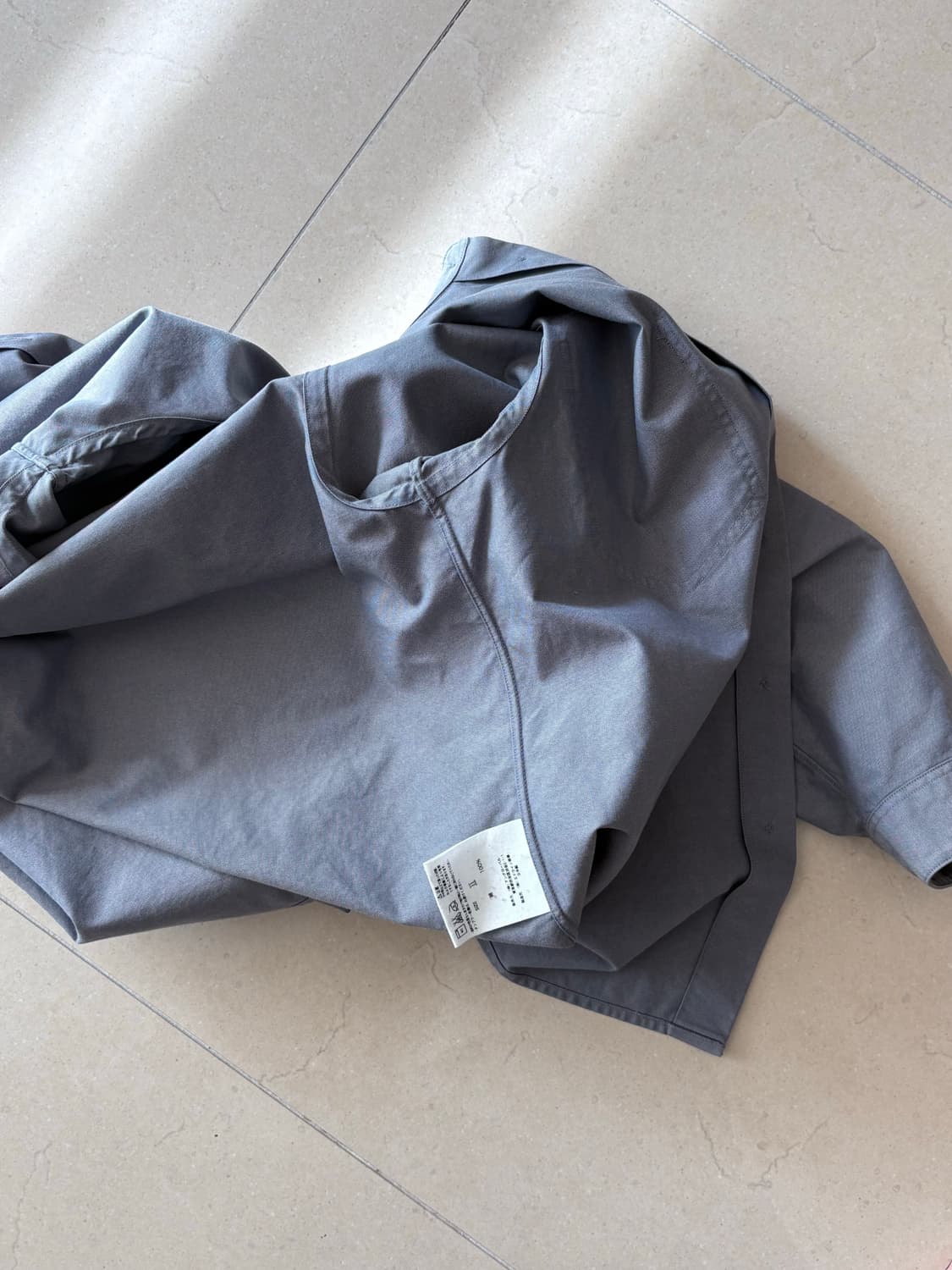 마가렛호웰 에드윈 10주년 콜라보 스탠다드 셔츠 그레이 상품이미지4