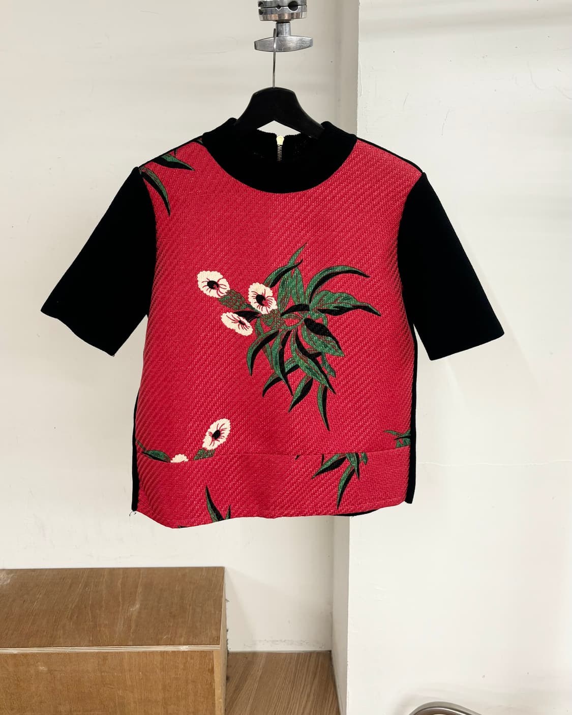 마르니 플로럴 자카드 니트 반팔 상품이미지1