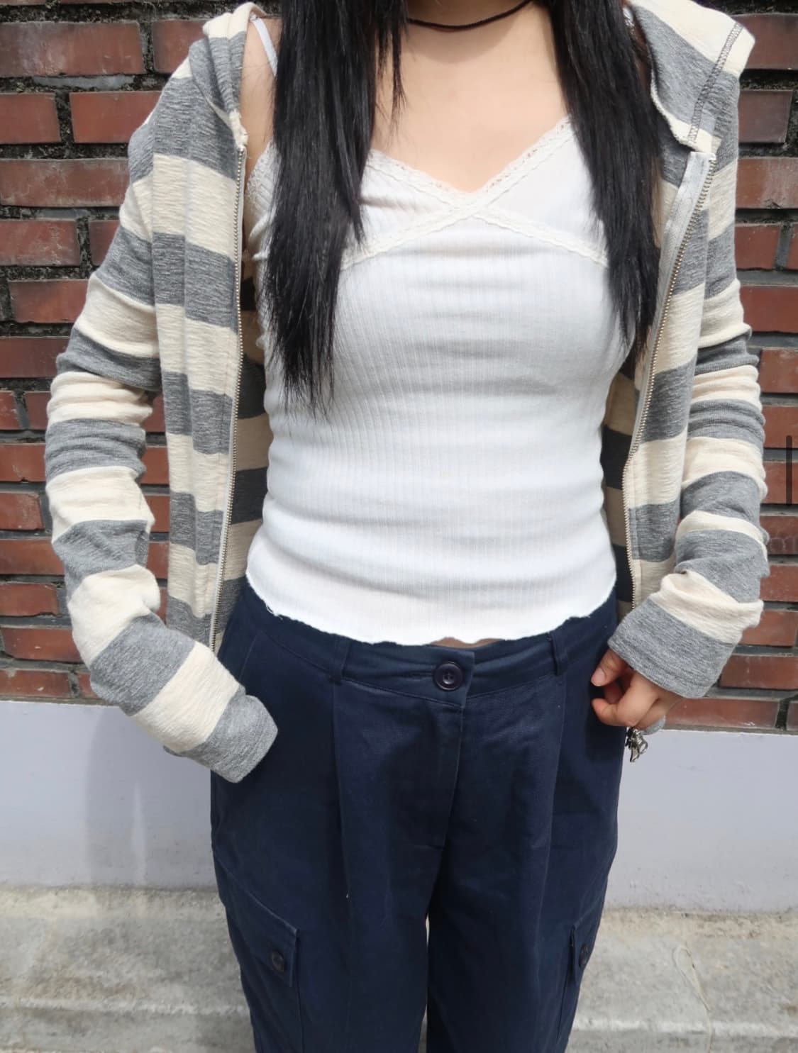 아워캐비넷 like lace sleevelss 상품이미지1