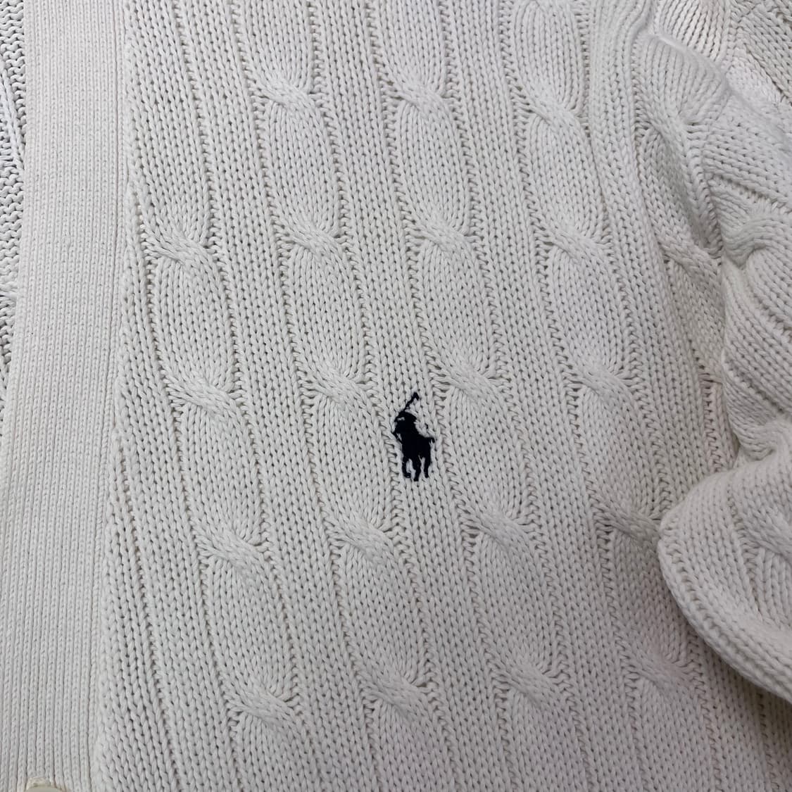 105 폴로 랄프포렌 90s 꽈배기 가디건 상품이미지2