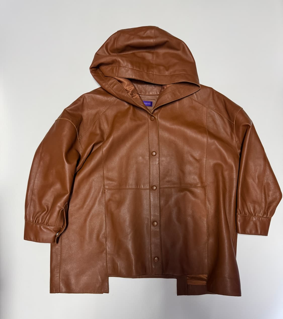 여성 더 아이잗 컬렉션 천연 양가죽 후드 자켓 66 상품이미지1