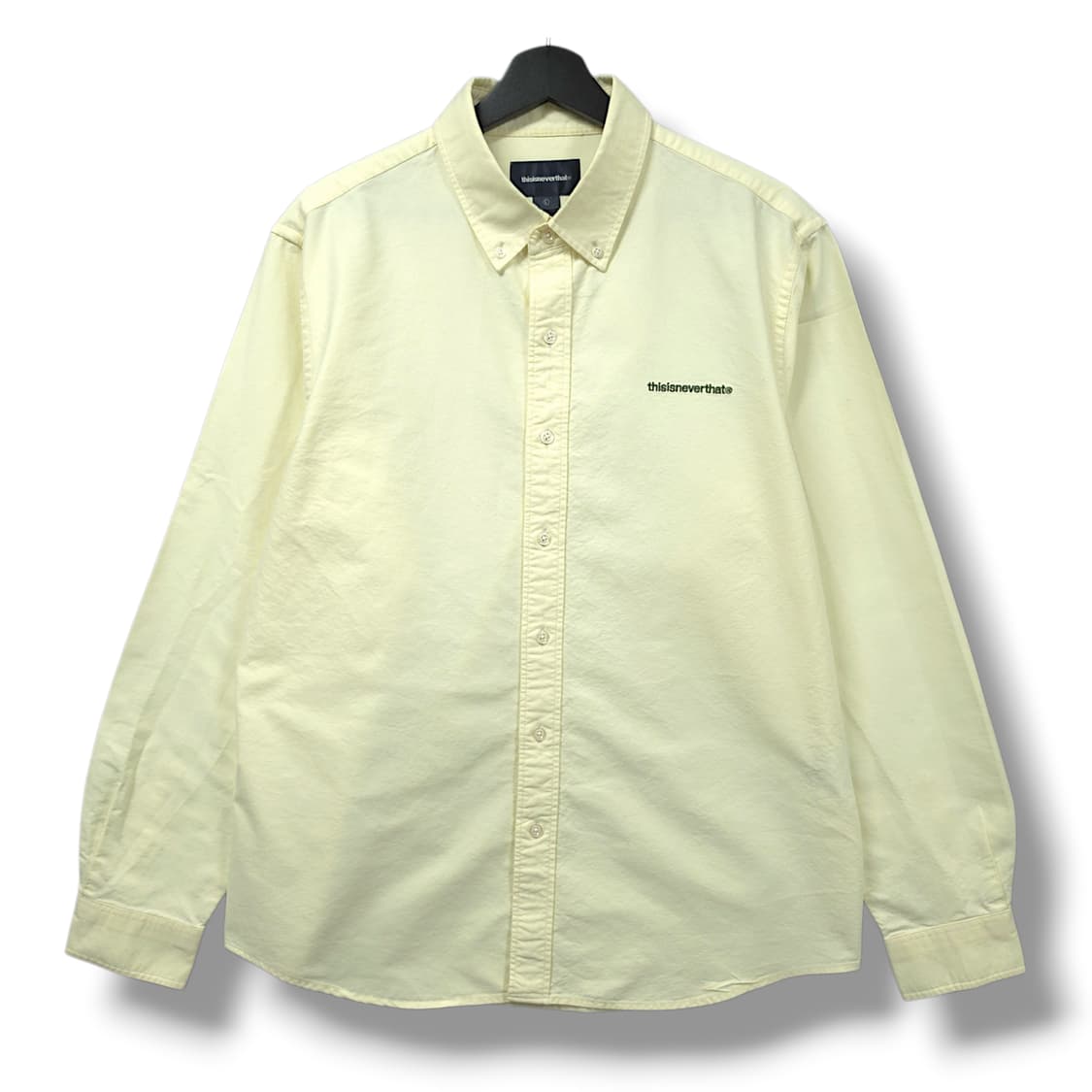 [L] 디스이즈네버댓 크림 옥스포드 코튼 긴팔셔츠 상품이미지1