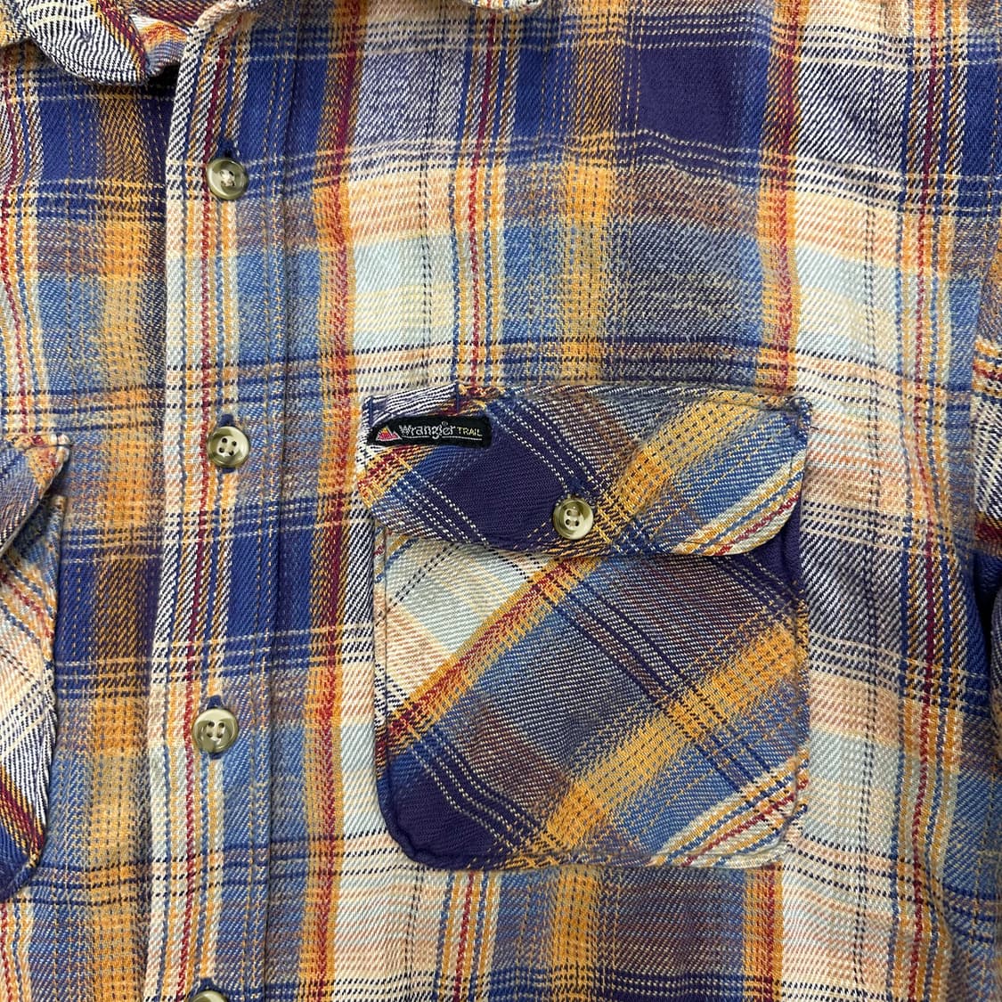 랭글러 트레일 체크패턴 플란넬 포켓셔츠 상품이미지2