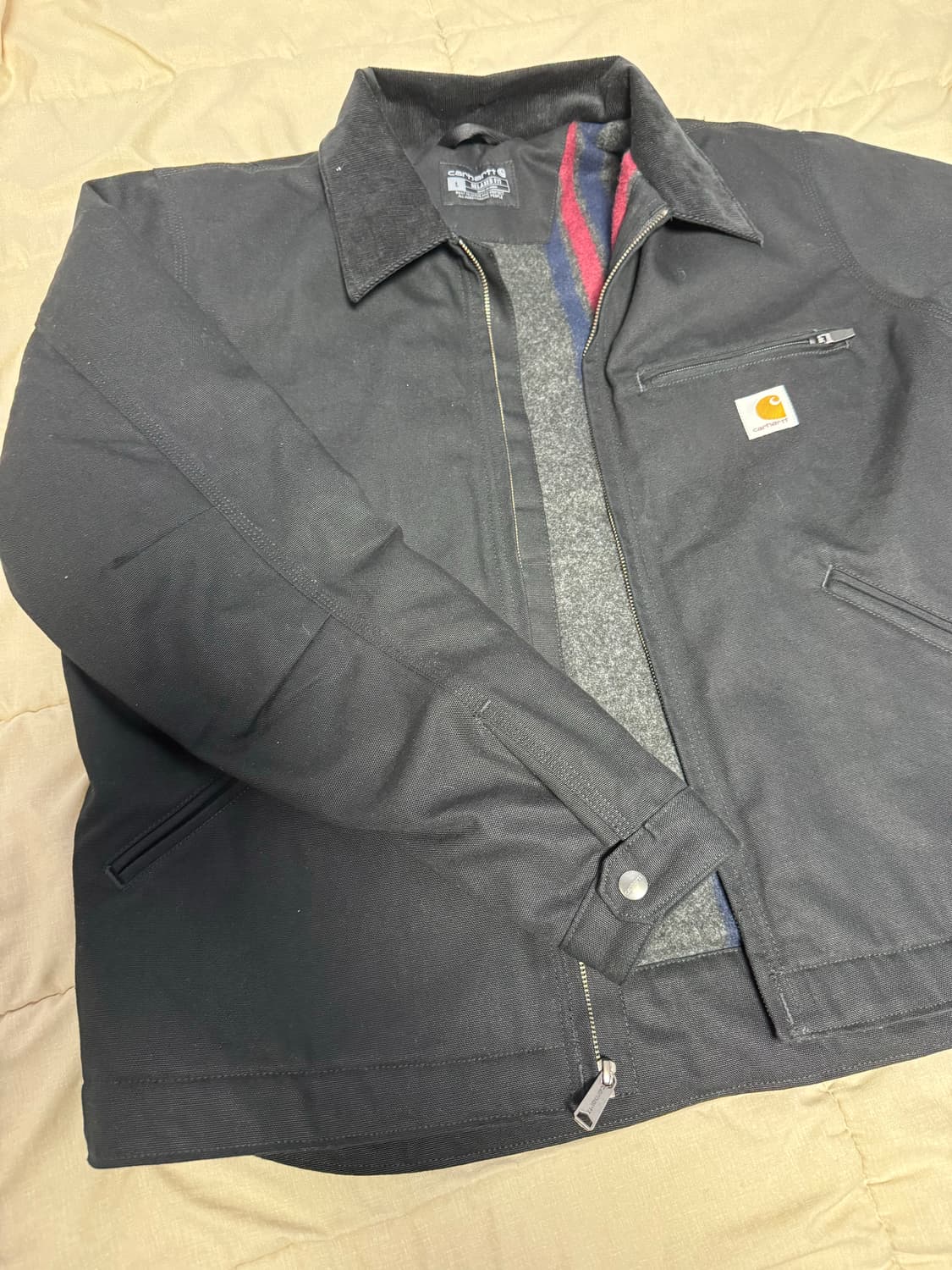 (새상품) 칼하트 디트로이트 자켓 블렉 릴렉스드핏 L 상품이미지2