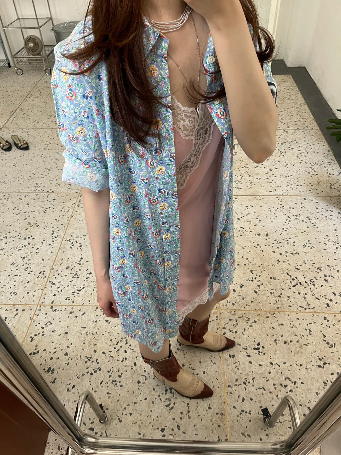 Floral Sky Polo Shirt 상품이미지1