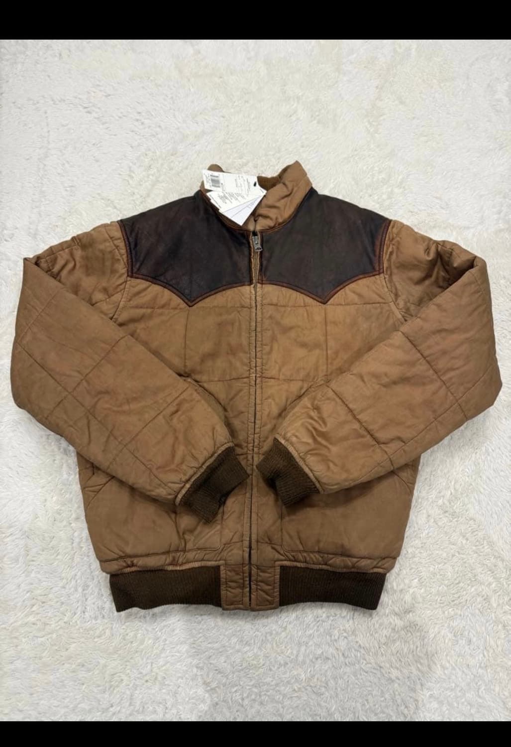 RRL 오일클로스 요크 패딩 S 판매 상품이미지2