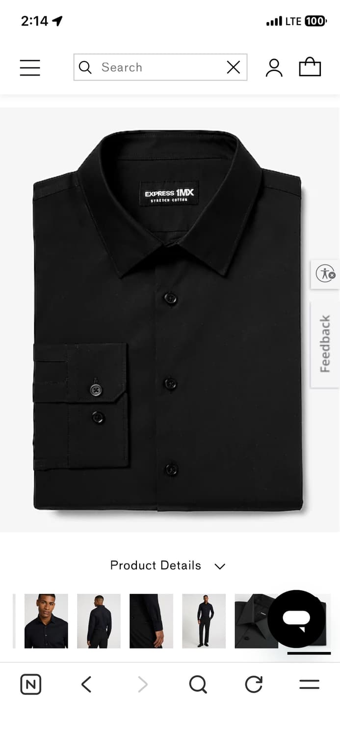 EXPRESS 1MX Dress Shirt (M) 상품이미지5