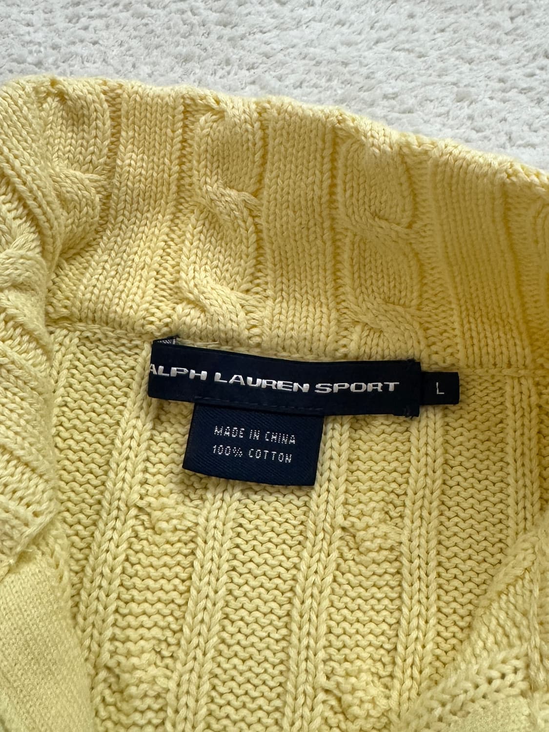 폴로 레몬 꽈배기 집업 상품이미지4