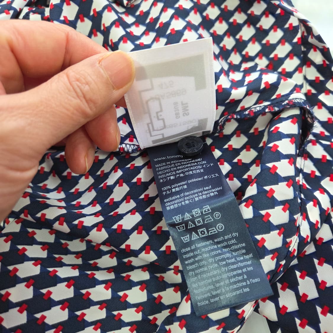 [TOMMY HILFIGER] 타미힐피거 패턴 셔츠 블라우스 여성 M 상품이미지7