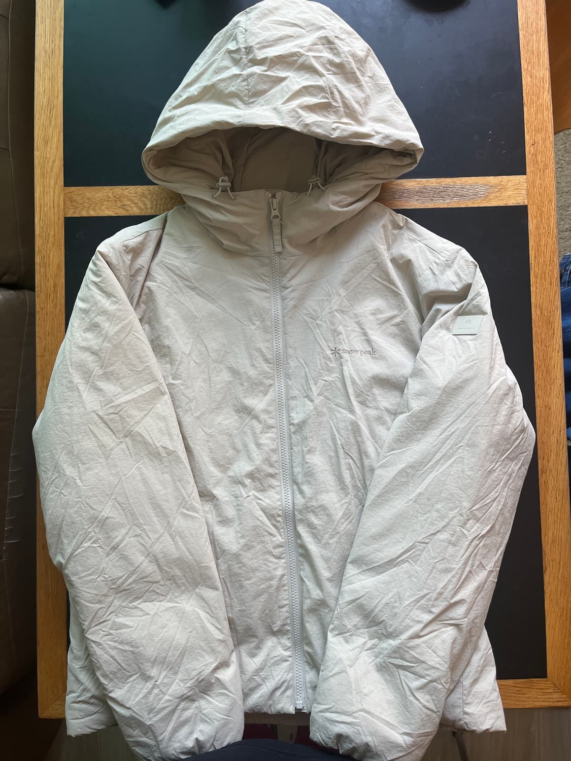 스노우피크 패딩 100사이즈 라이트베이지 판매 상품이미지1