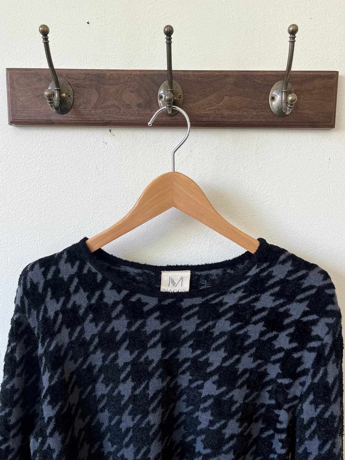 MACOS 크랙 패턴 크롭 스웨터 상품이미지3