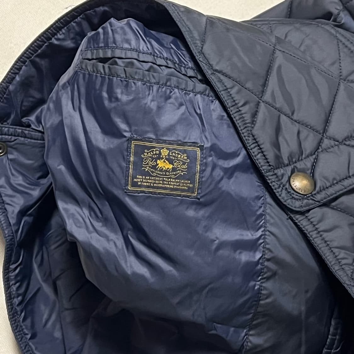 M 폴로랄프로렌 네이비 퀼팅 베스트 상품이미지5