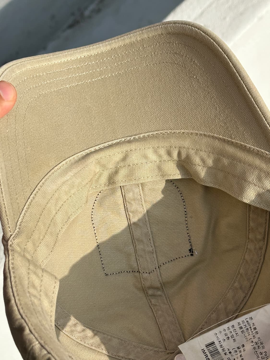 [M-L] 90s 폴로 진스 컴퍼니 패치 베이지 볼캡 모자 상품이미지6