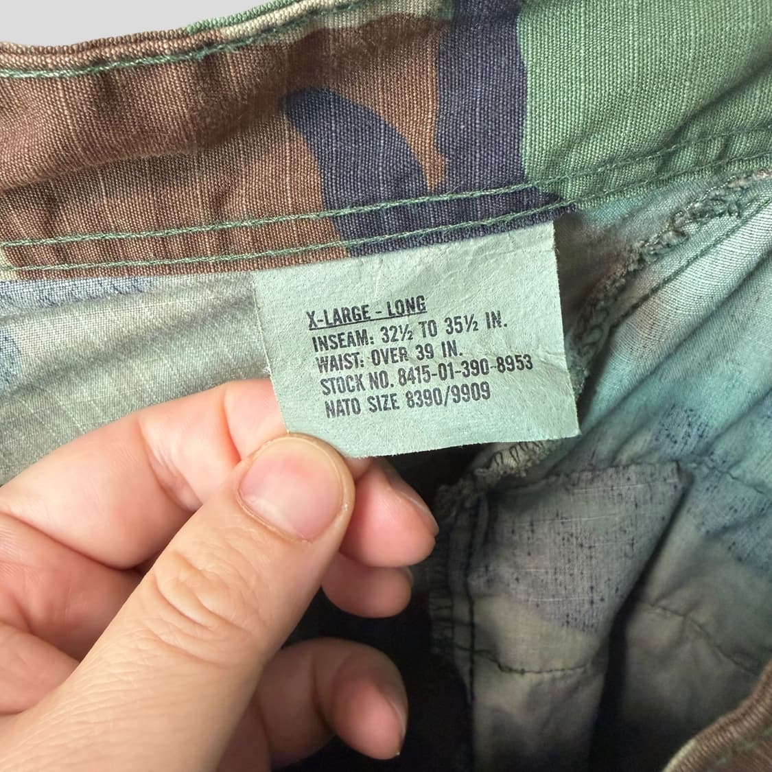 (XL)미군 우드랜드 BDU 컷오프 팬츠 상품이미지8