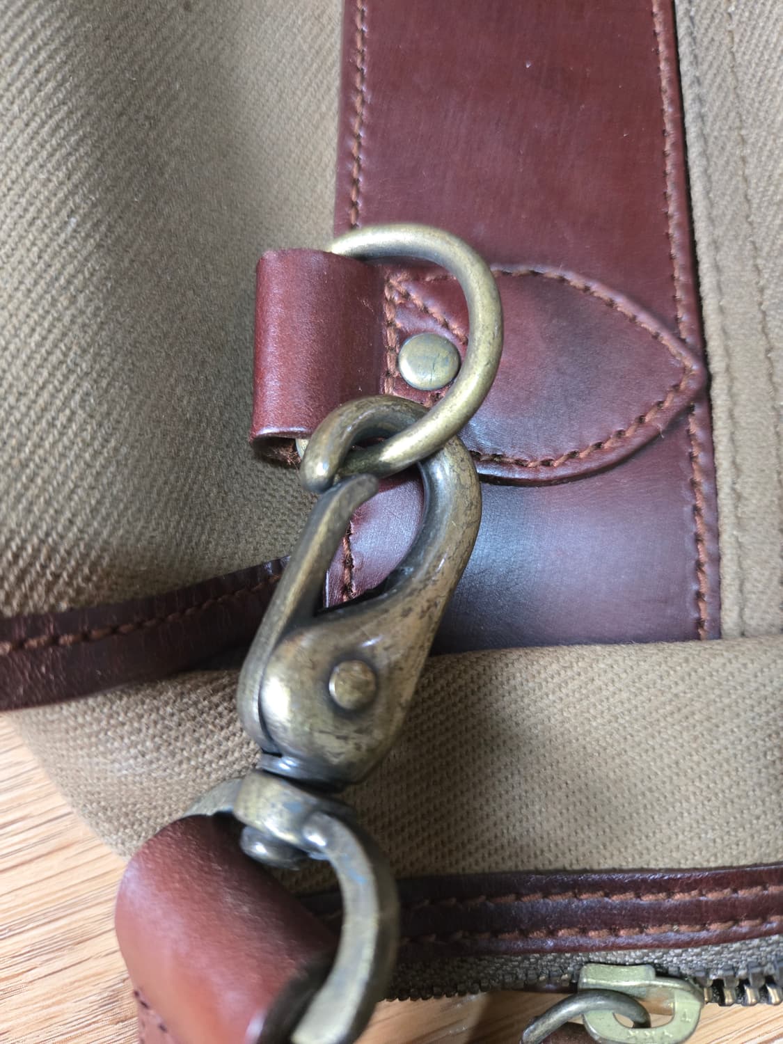 폴로 랄프로렌 레더 트랩 캔버스 메신저백 상품이미지6