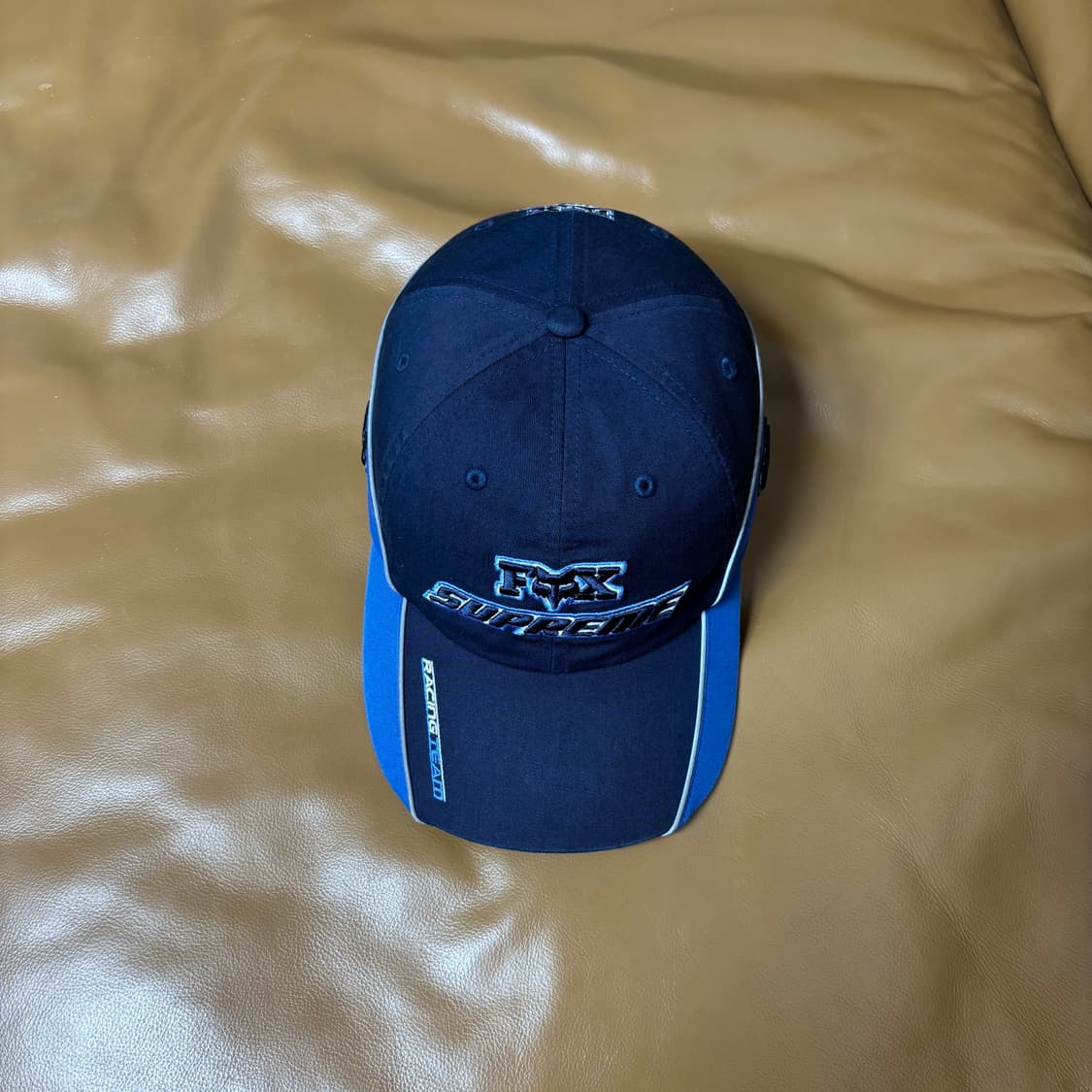 Supreme 슈프림 폭스 6패널 볼캡 모자 Fox Washed Navy 상품이미지5