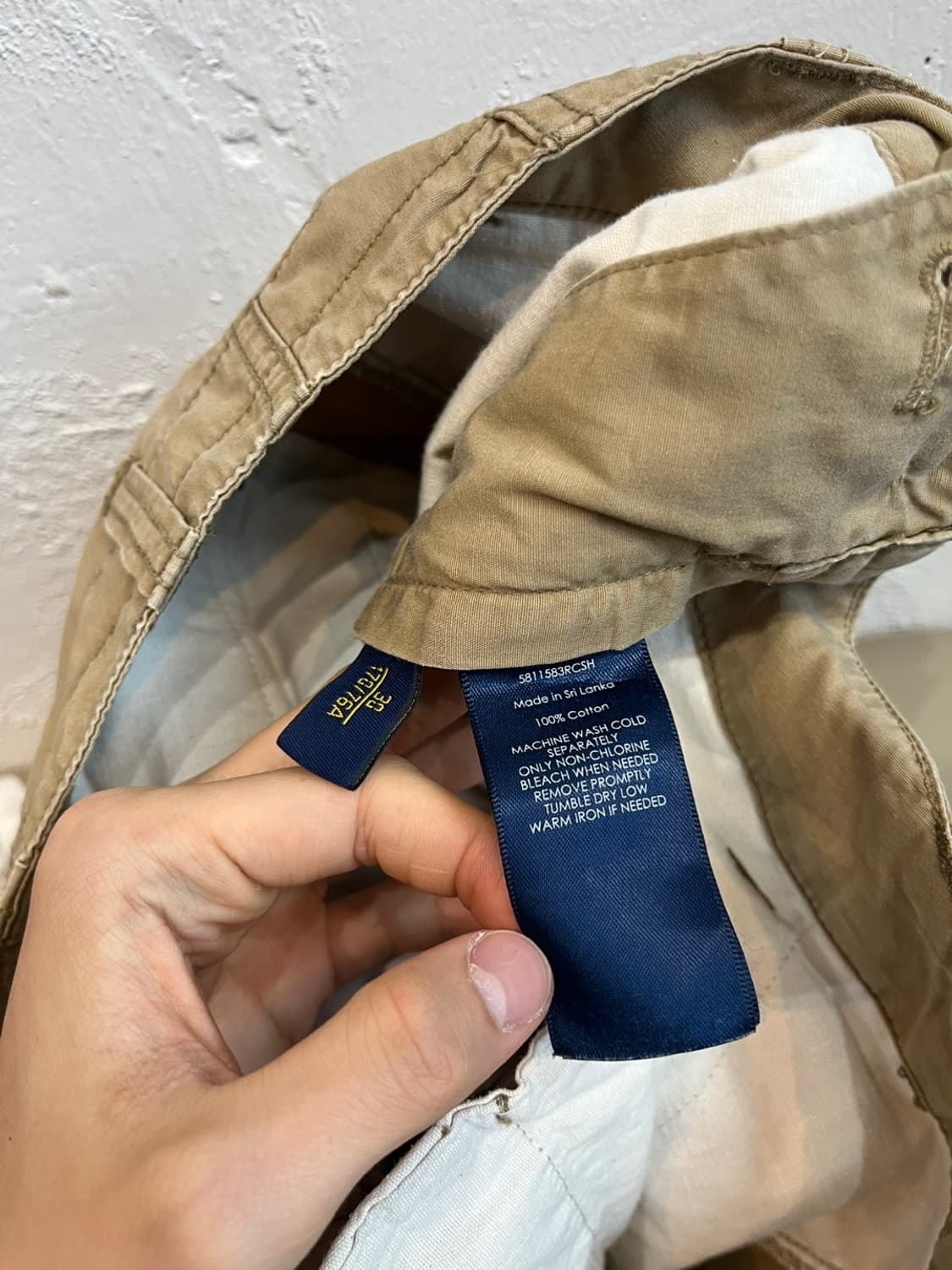 럭비 랄프로렌 오일 워싱 밀리터리 카고 쇼츠 반바지 상품이미지7