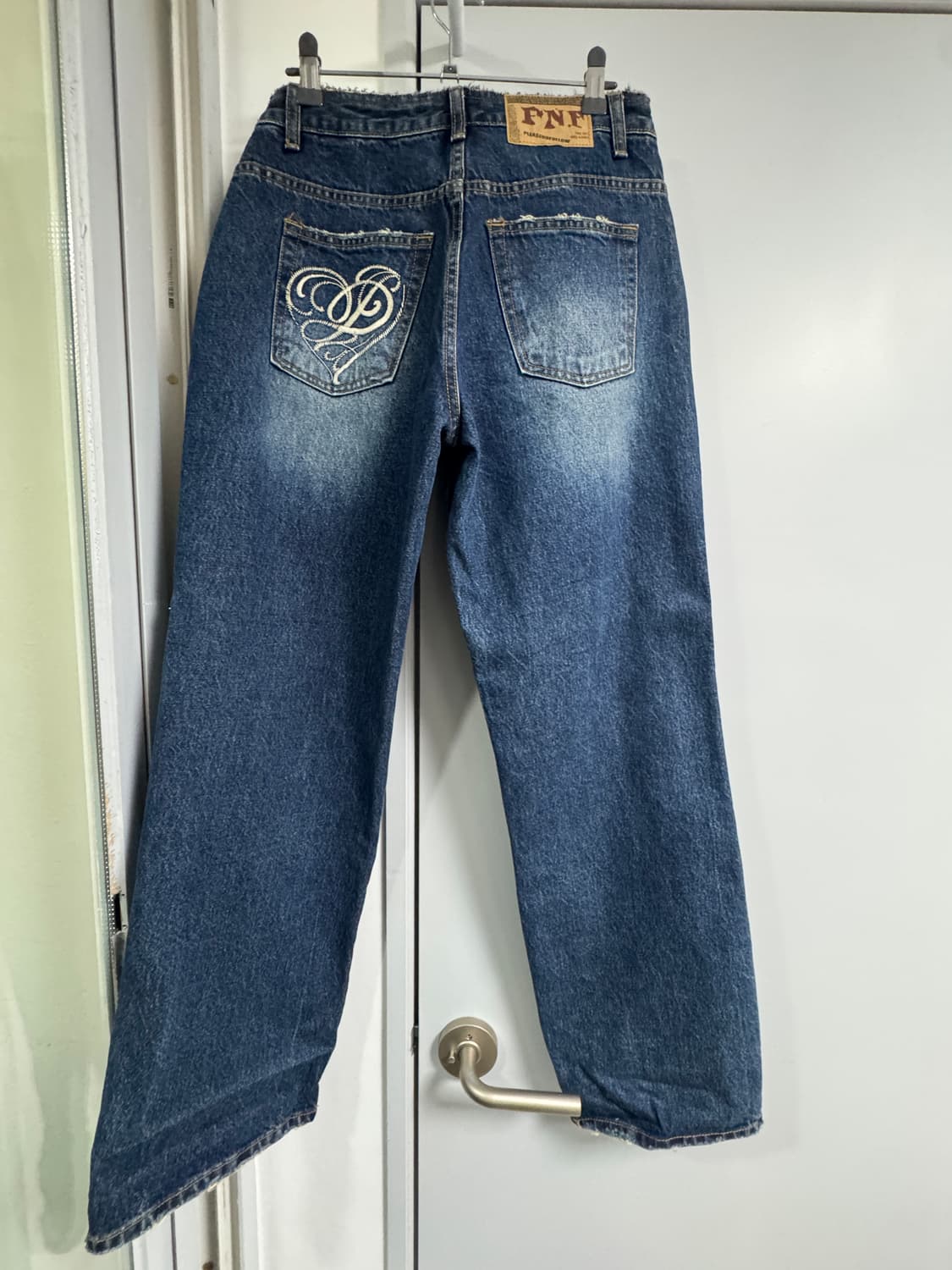 플리즈노팔로우 와이드 데님 블루 1사이즈  상품이미지4