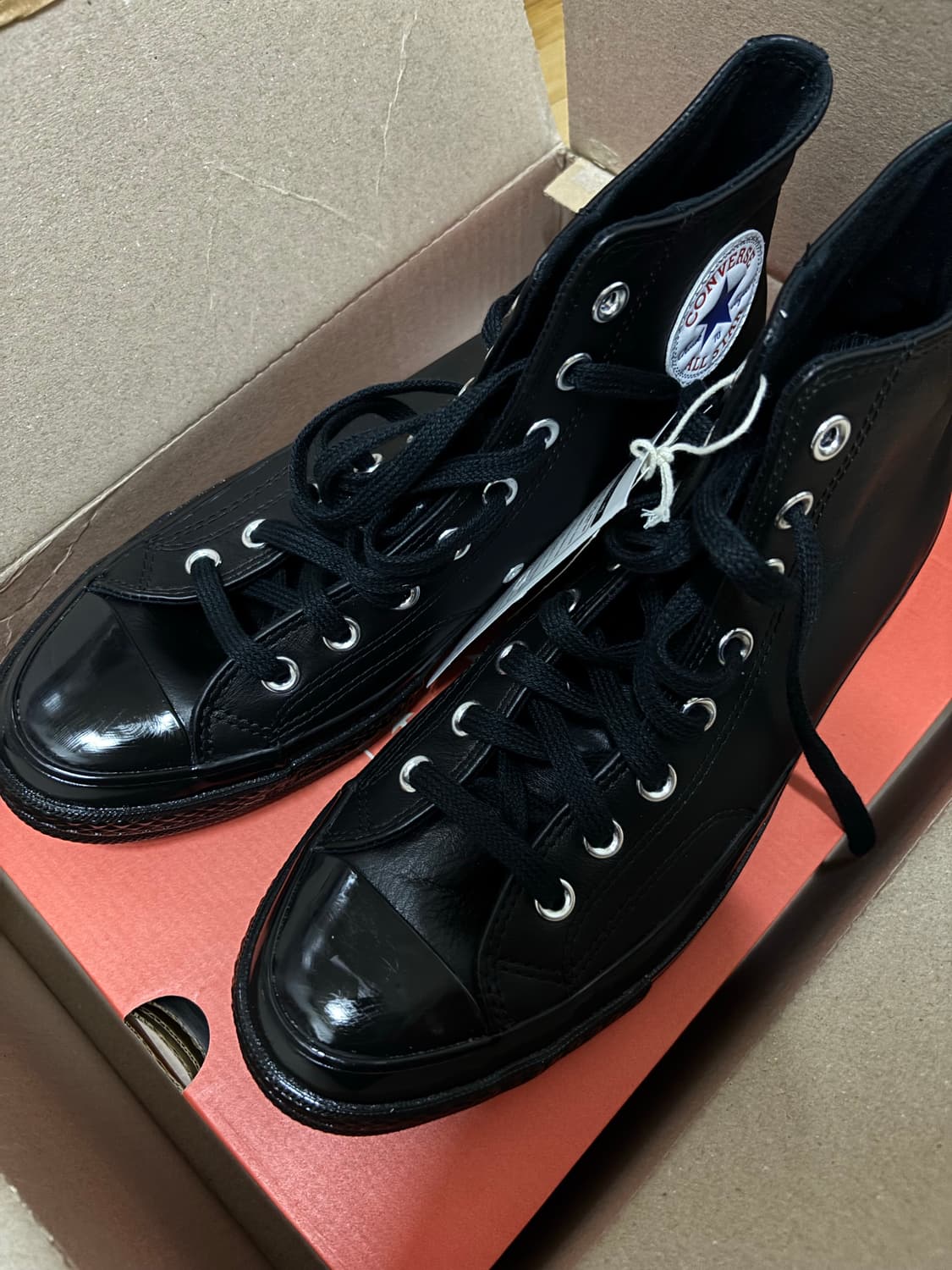 컨버스 70s 하이 레더 블랙 상품이미지1