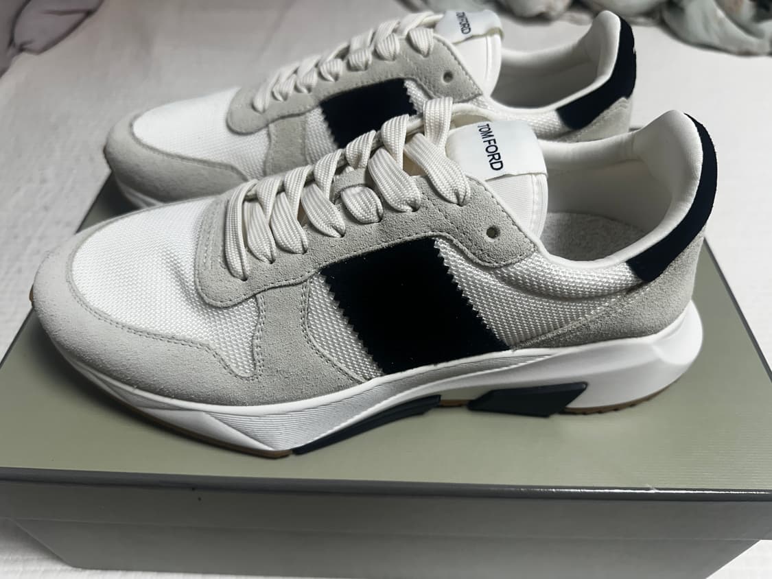 톰포드 스웨이드 패브릭 스니커즈 상품이미지4