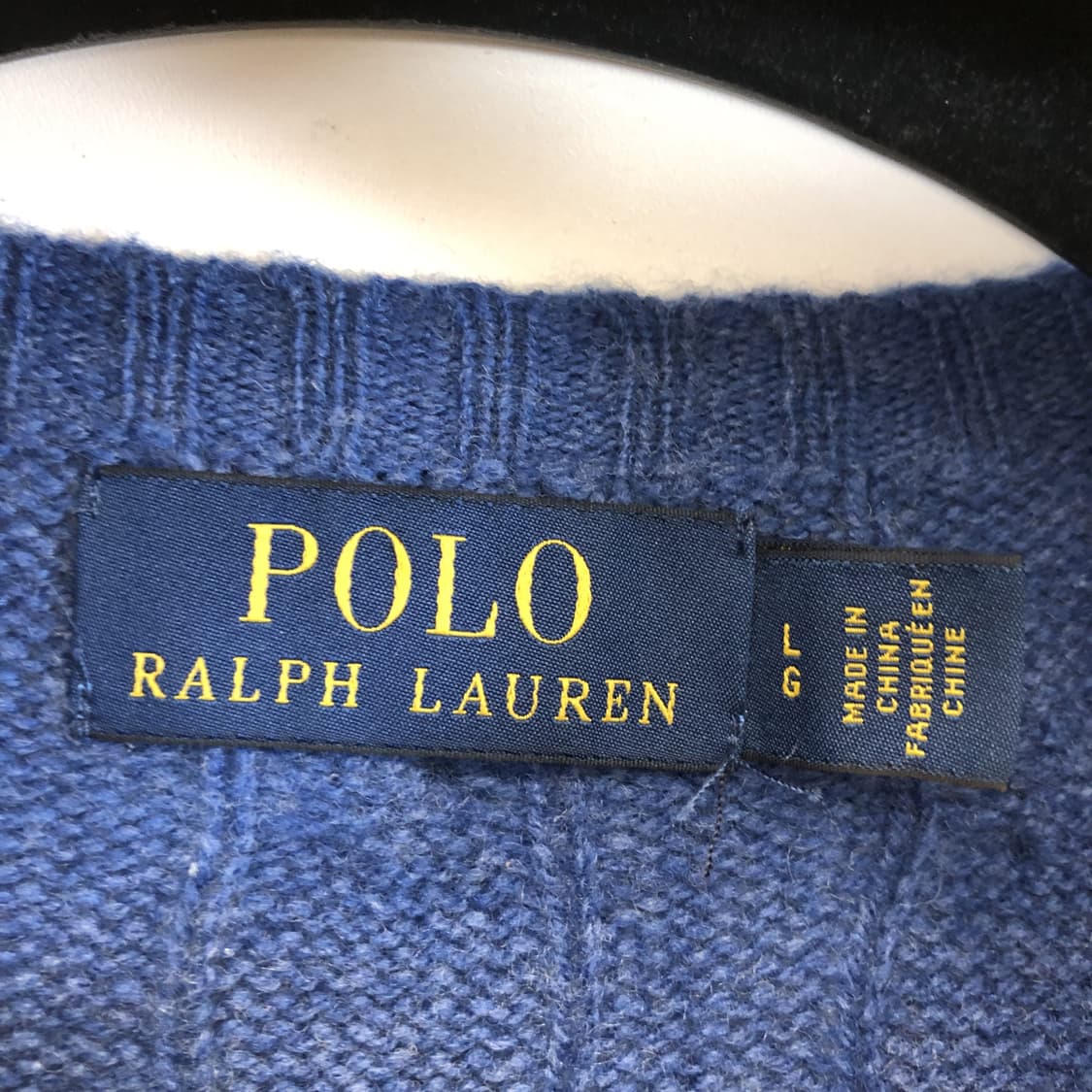 폴로 랄프로렌 캐시미어 케이블 꽈베기니트 L 상품이미지5