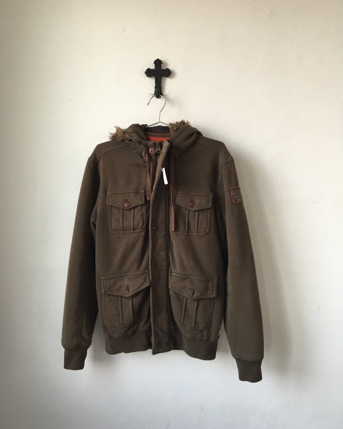 Fake fur hood jackt 상품이미지2