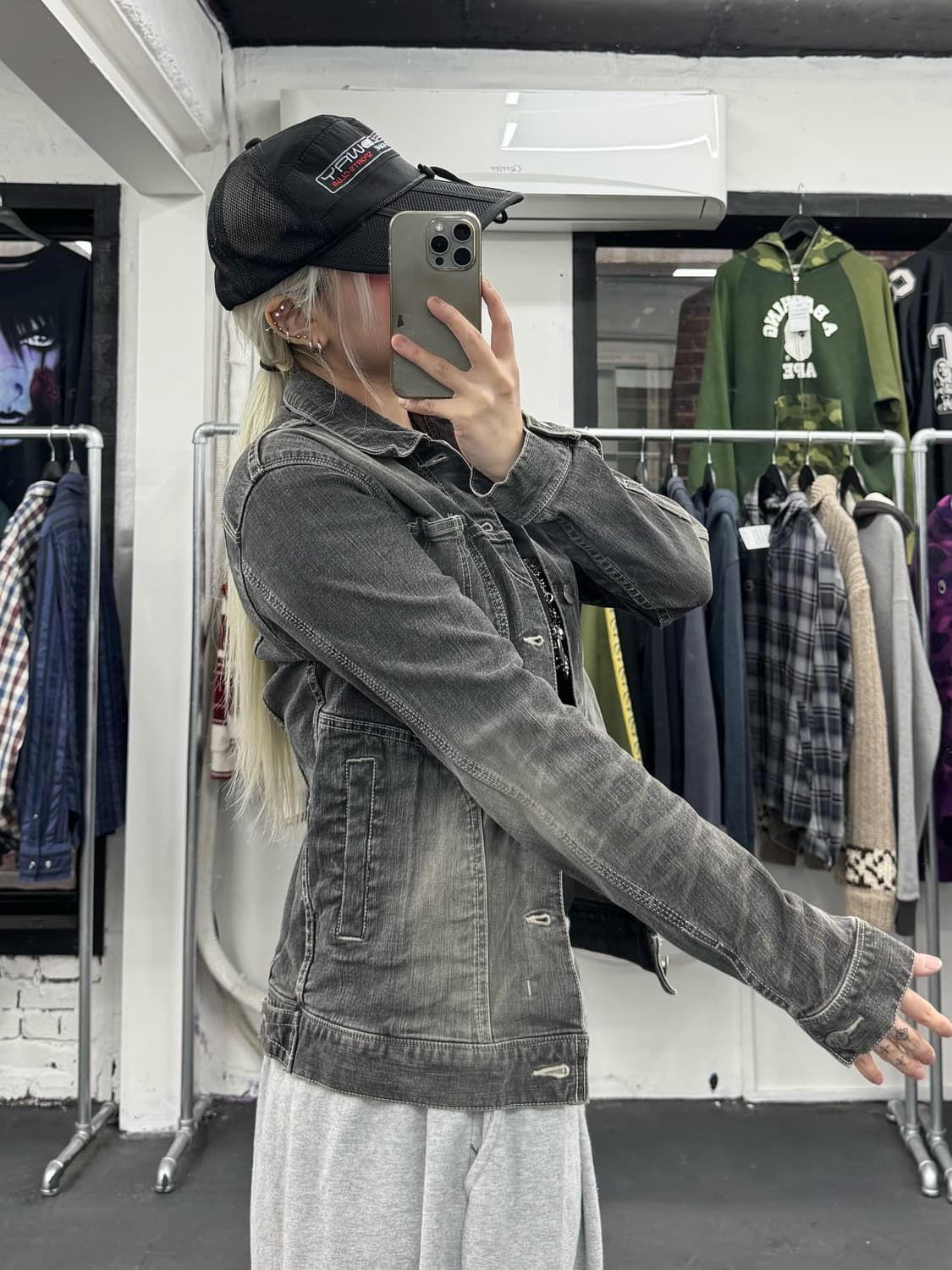 VTG 워시드 데님 자켓 상품이미지4