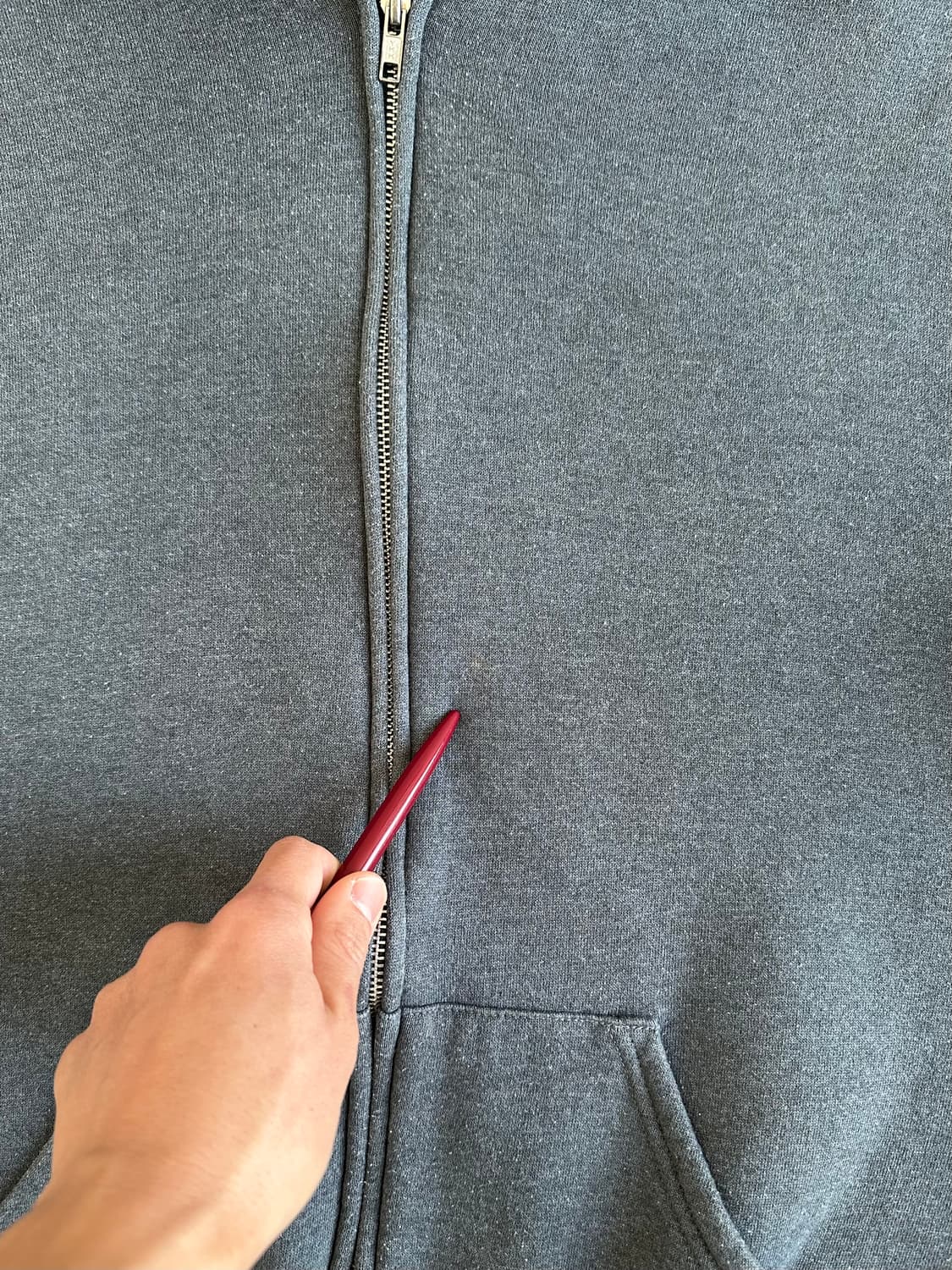 빈티지 러셀 후드집업 다크그레이 M 상품이미지6