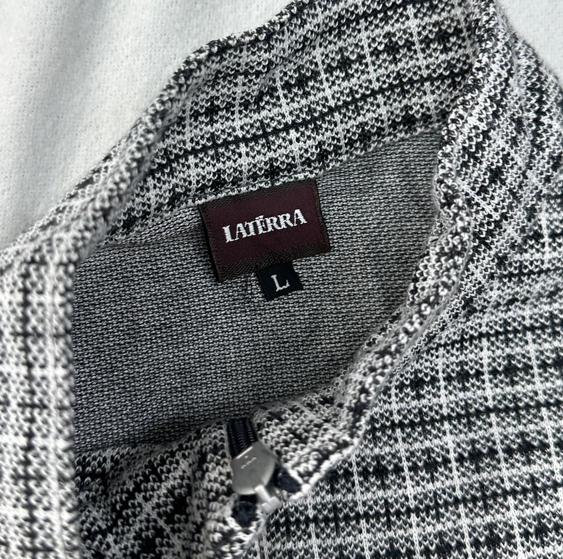  LATERRA 괴짜룩 아노락 반팔 티셔츠 체크 레이어드 락 펑크  상품이미지4