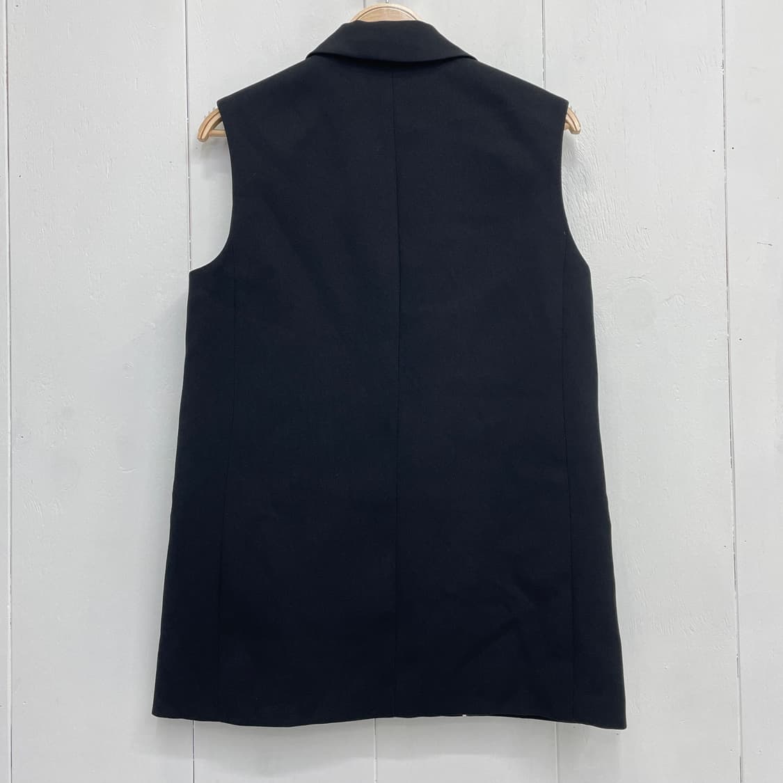 COS 울 테일러드 롱 베스트 블랙 상품이미지3